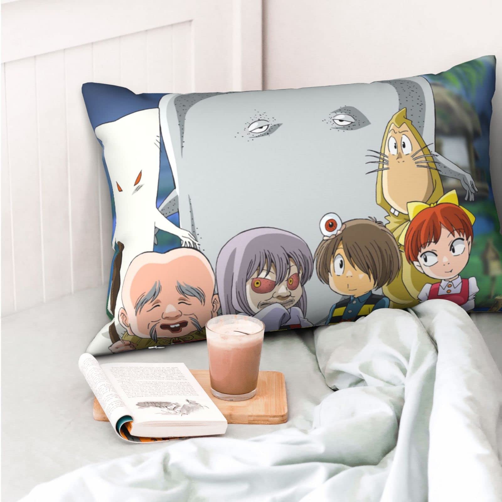 Amazon｜ゲゲゲの鬼太郎 枕カバー まくらカバー 洗える 通用 両面印刷